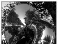 Dans le soubassophone (série « autoportrait »).